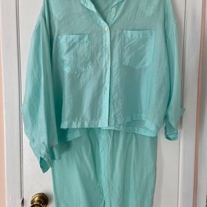 Lounge Pure Silk Top/ Bottom